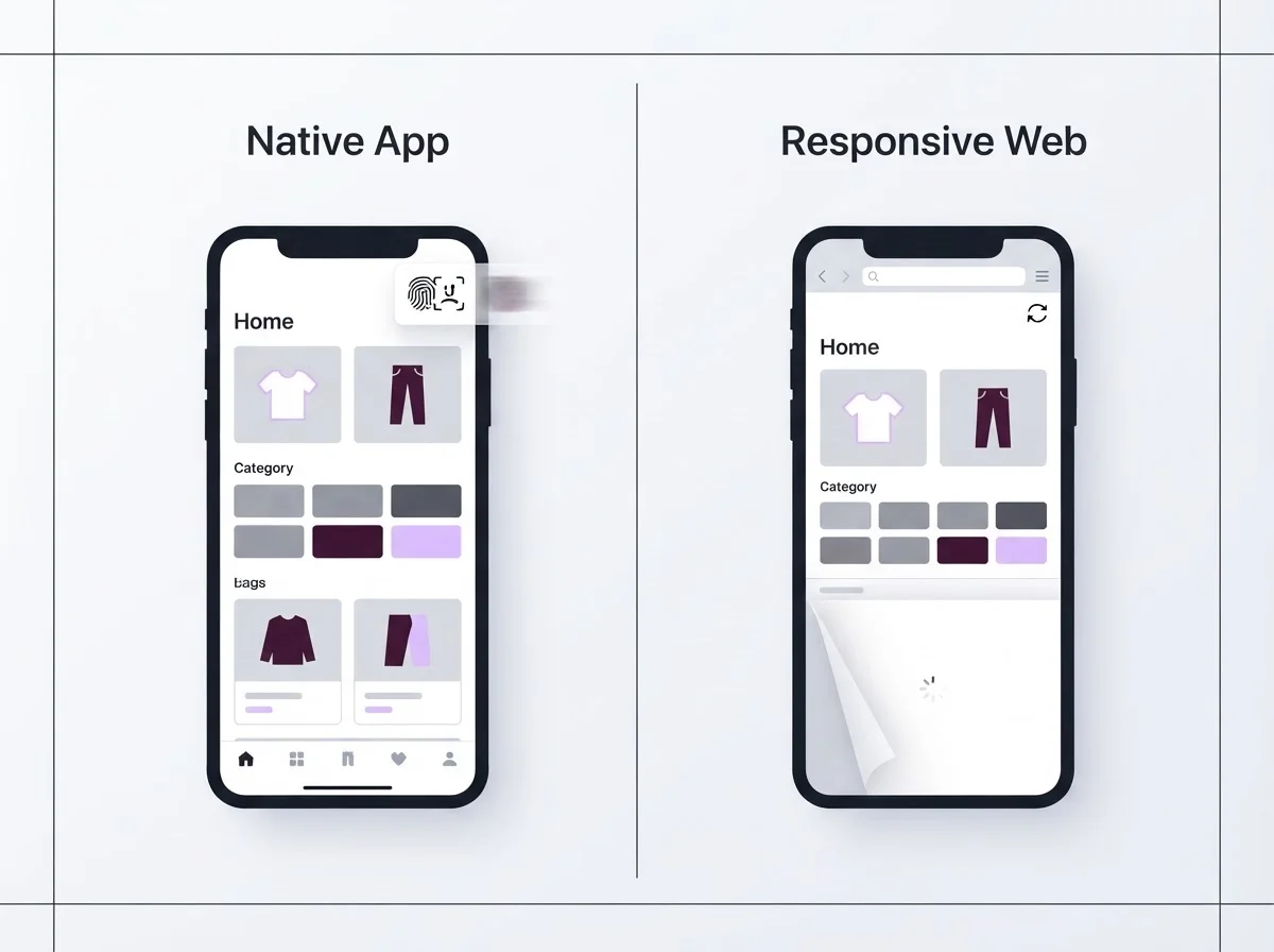 Native Mobile App vs Responsive Web for E-commerce