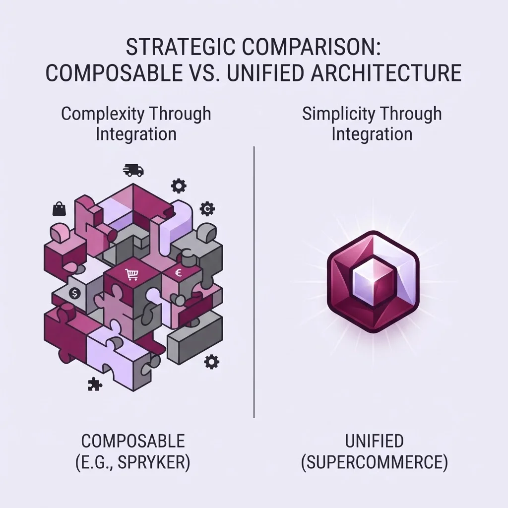 Comparison of composable versus unified commerce architecture